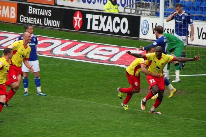 Watford FC celebrating